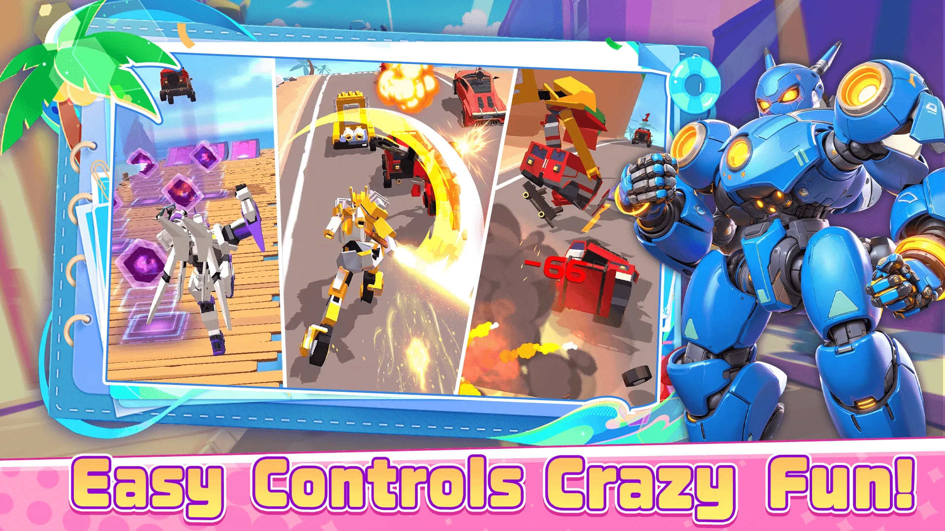 Smash Car: Robot Racing screenshot
